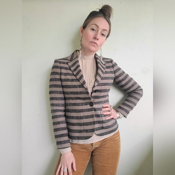 The Jigsaw Textured Cotton Linen Blazer XS - Picture 6 of 14